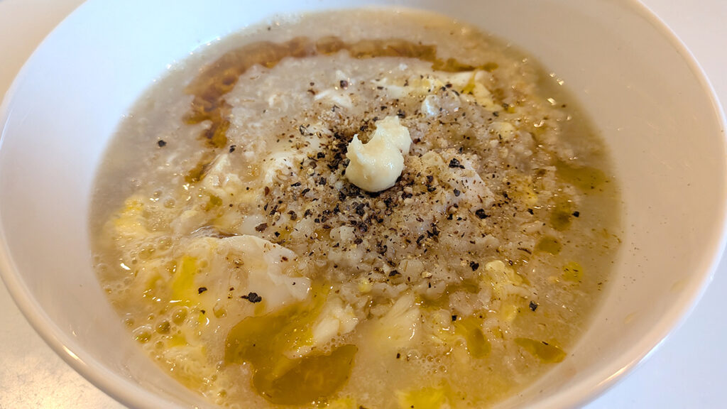 オートミール鶏がゆ中華粥風