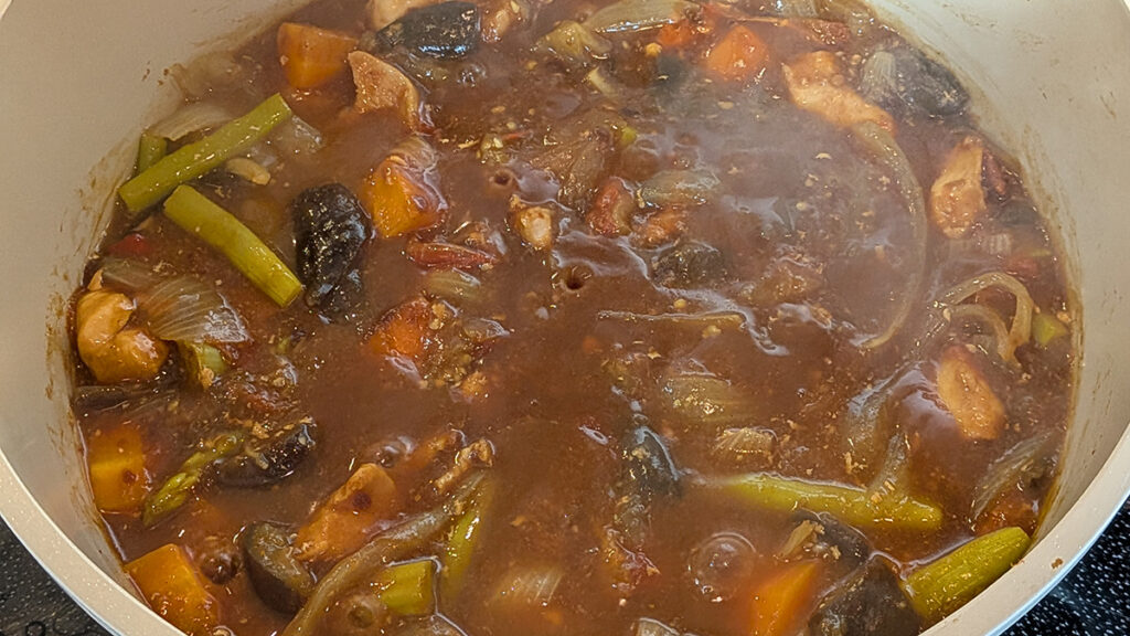 完成した無水カレー